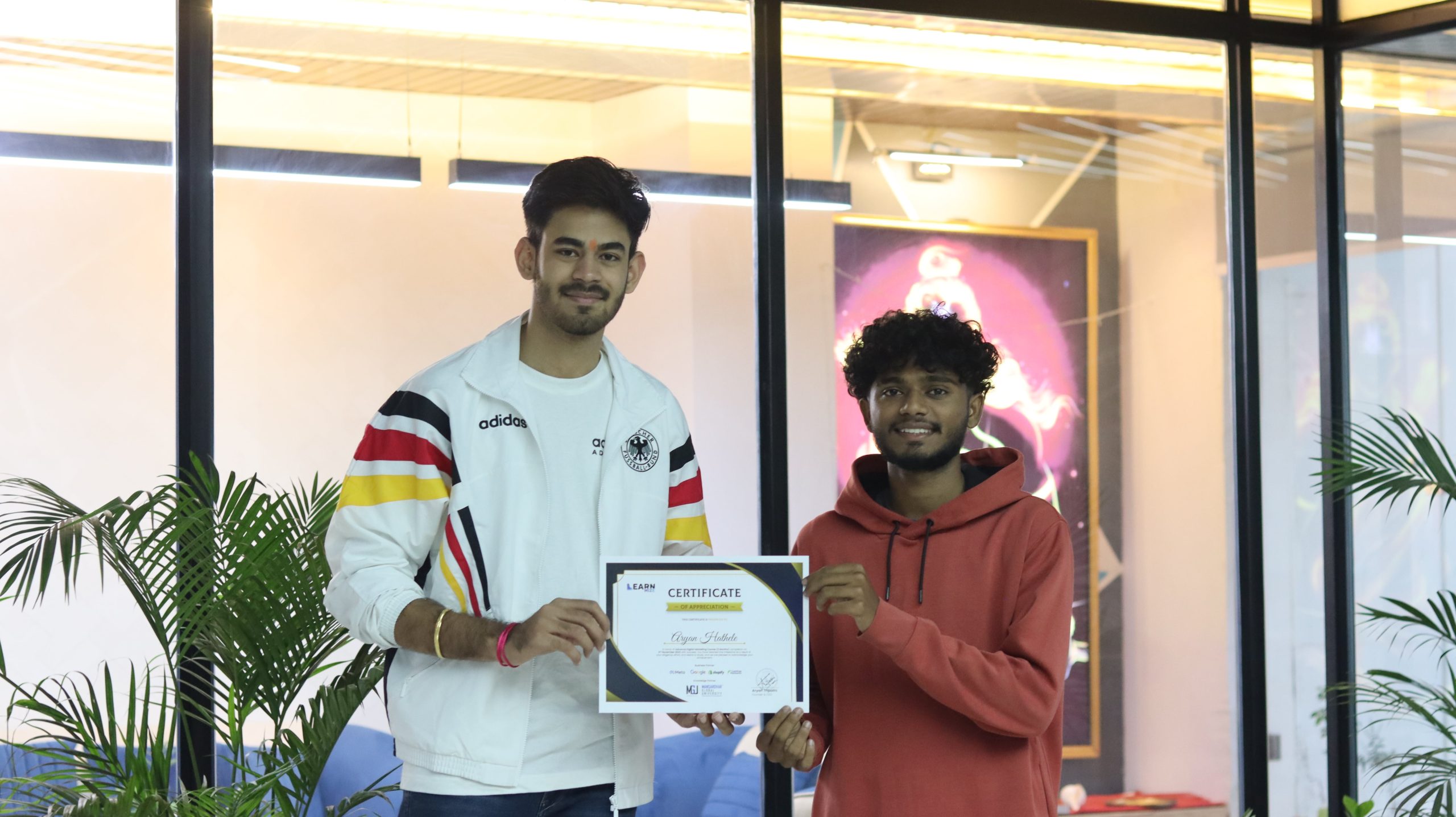 LearnMize Bhopal students during certification